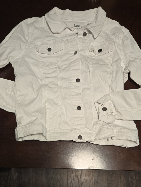 Lee Jackets & Blazers - Lee White Cotton Denim Jacket